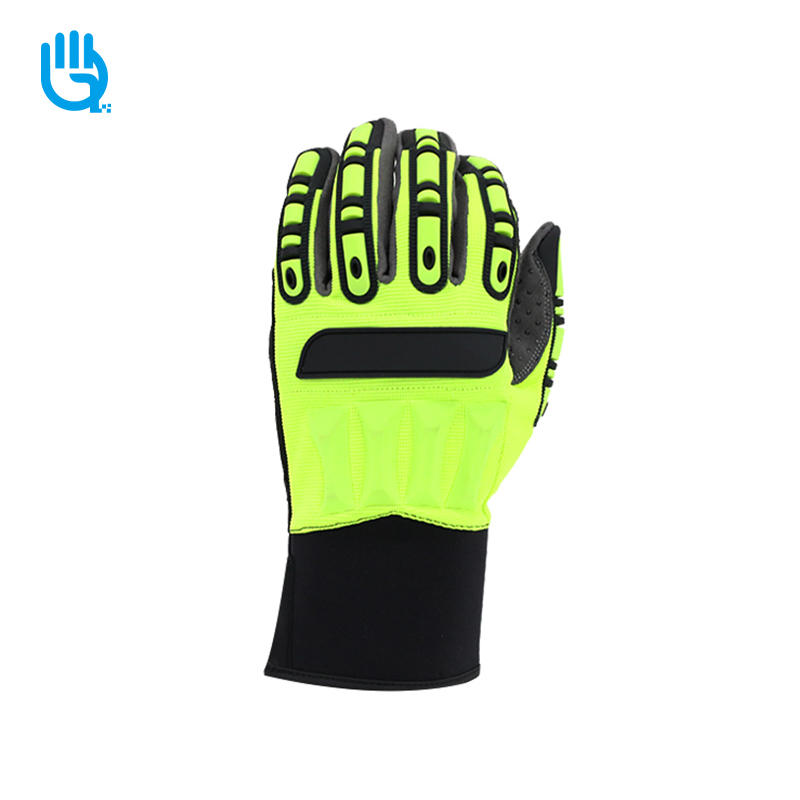 Protective & multifunctional petroleum machinery safety gloves RB111