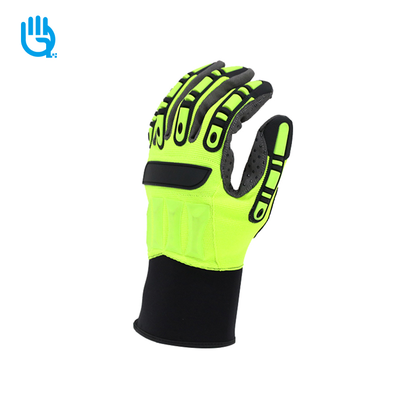 Protective & multifunctional petroleum machinery safety gloves RB111