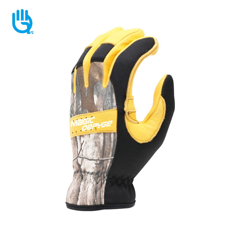 Protective & multifunctional leather safety gloves RB128